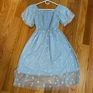 Women’s Off Shoulder Floral Midi Dress